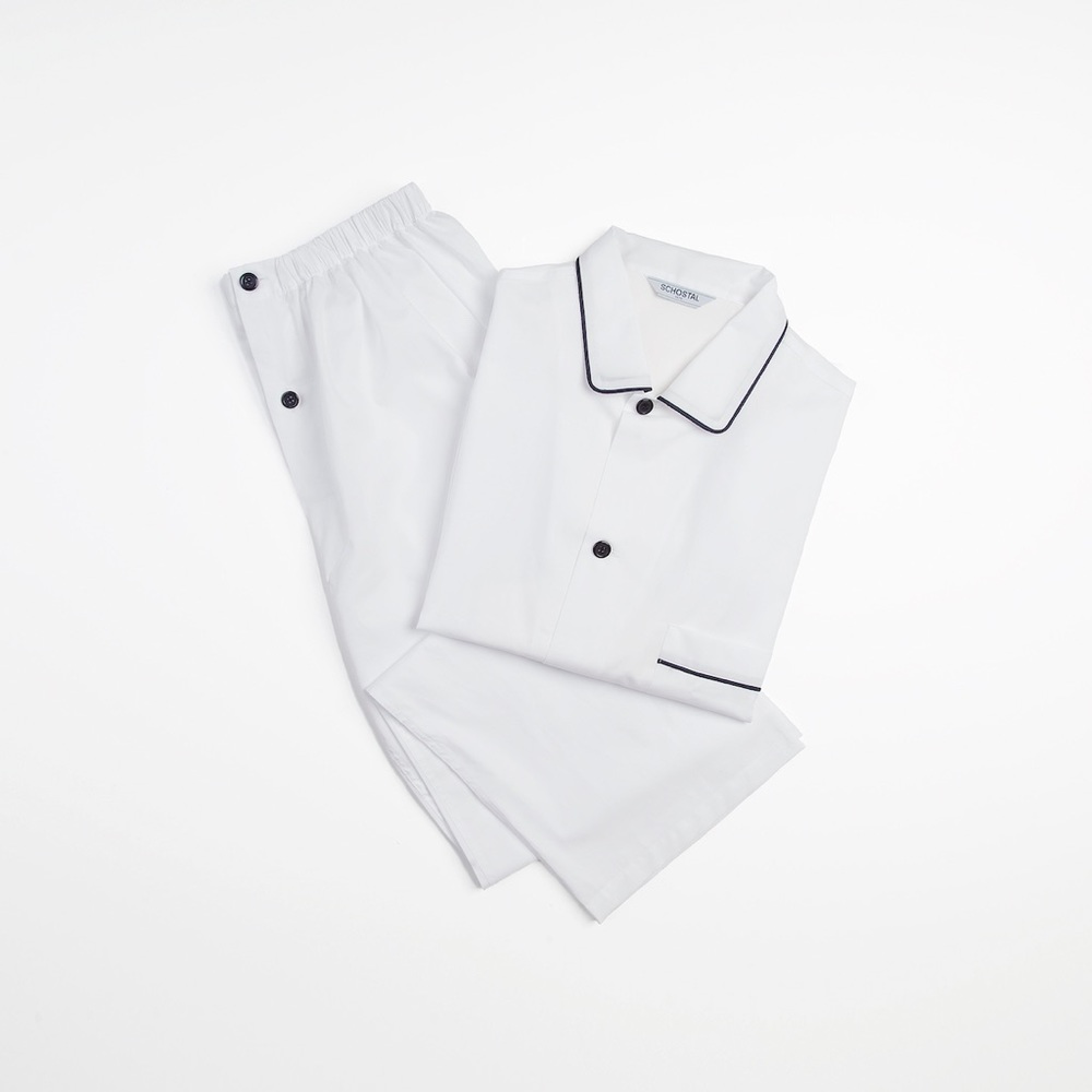 Classic Italian Cotton Zephir Pajamas Short Set